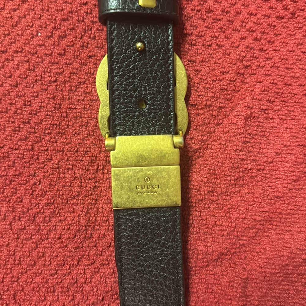 Gucci belt reversible (bl/br) - Picture 3 of 3